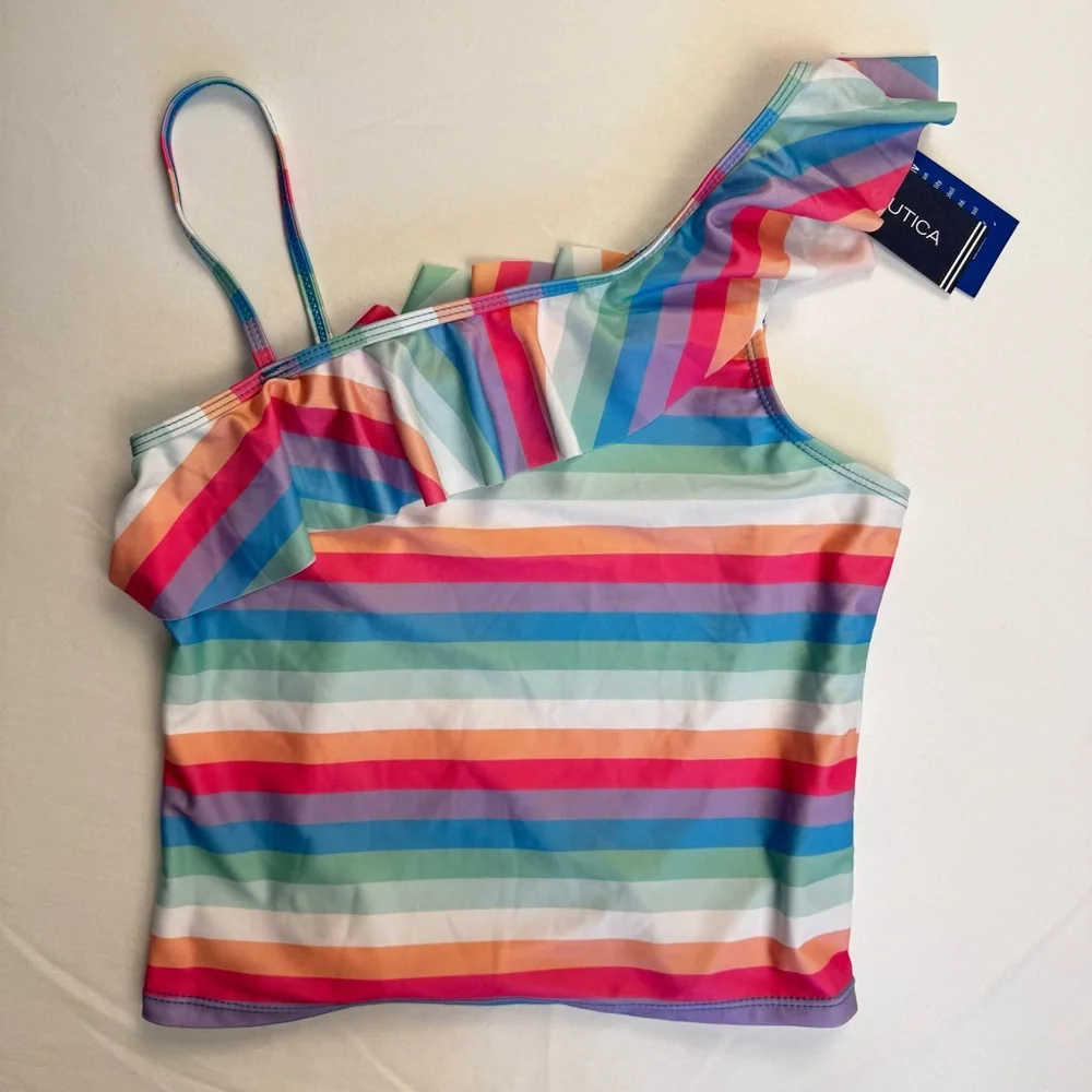 Nautica Girls' Two-Piece Bikini Swimsuit‎ Set, UPF 50+ Sun Protection, Quick-Dry
